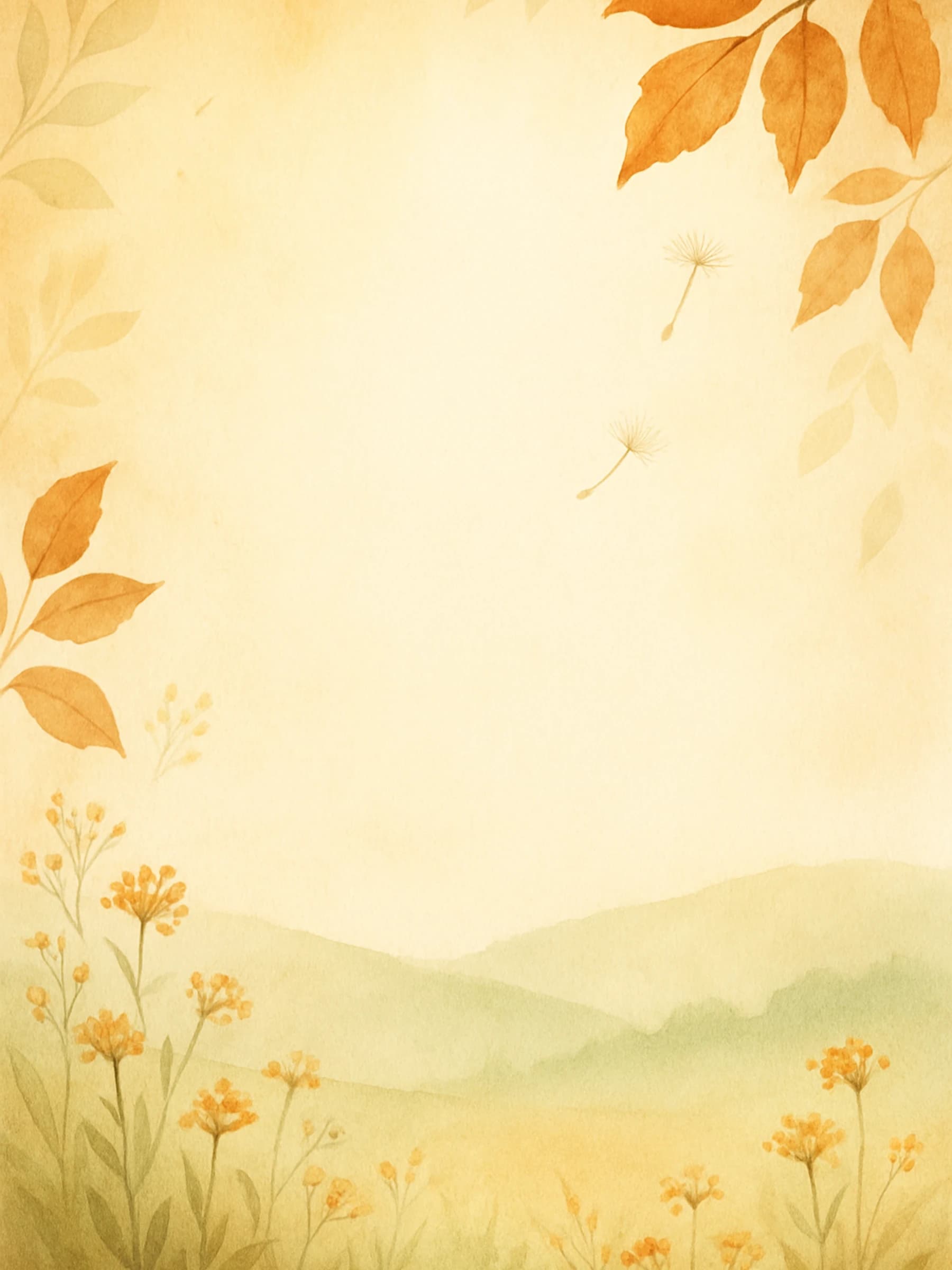 Autumn Remembrance memorial template preview