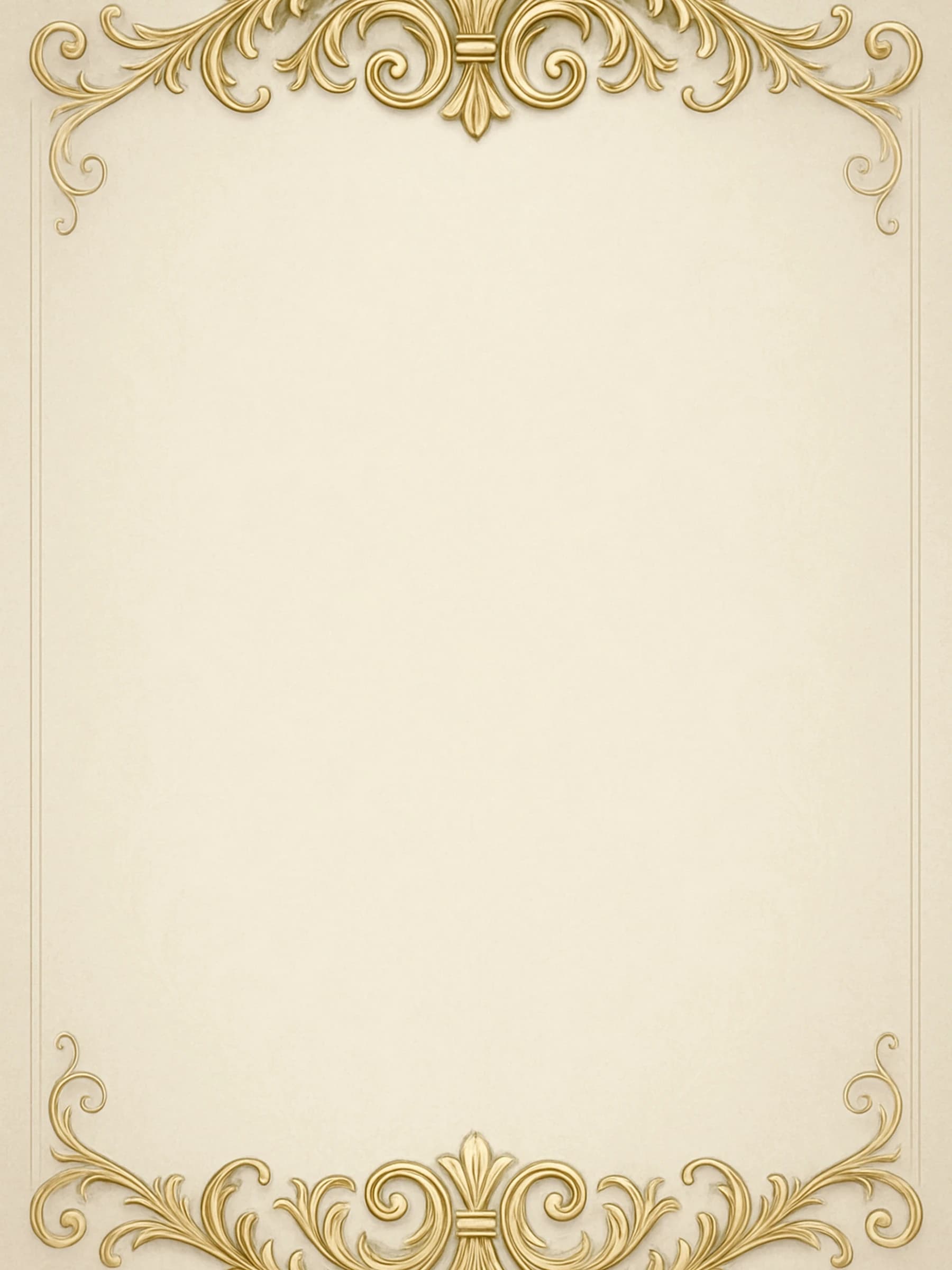 Classic Gold Flourish memorial template preview